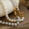 collier de perles simulées pour femmes, bijoux modernes, tempérament élégant, cadeaux féminins, accessoires de conception simple, tendance, nouveau, 2023